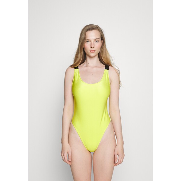 Calvin Klein Swimwear SCOOP Kostium kąpielowy lemonade yellow C1781G032-E11