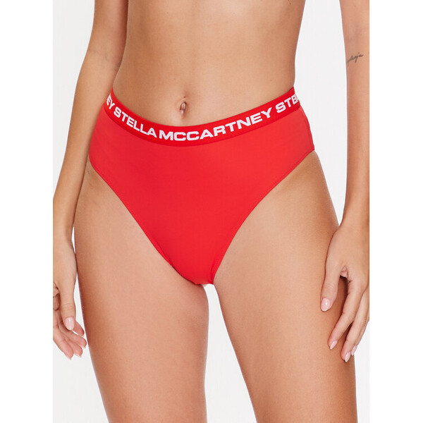 Stella McCartney Dół od bikini Logo Classic S7B2C1890.63012 Czerwony