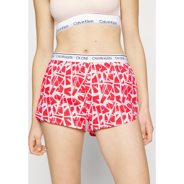Calvin Klein Underwear SLEEP SHORT Spodnie od piżamy red/white C1181O01E-H11