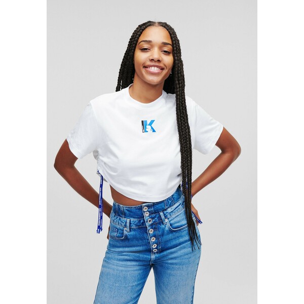 Karl Lagerfeld Jeans T-shirt z nadrukiem K3W21D00O-A11
