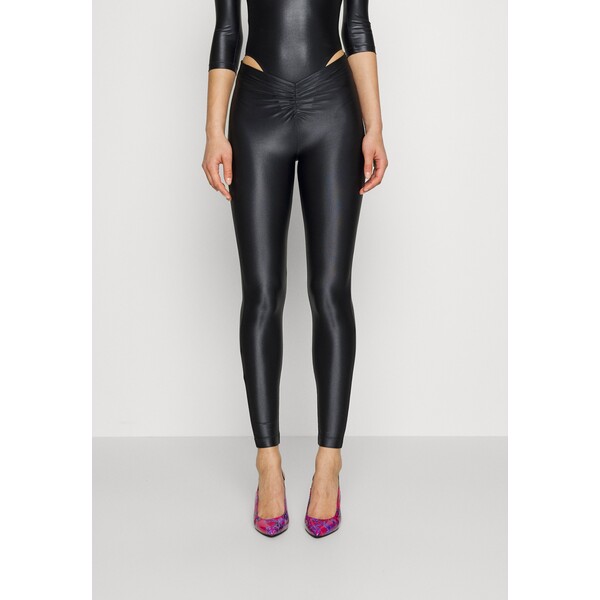 Versace Jeans Couture SHINY Legginsy black VEI21A05U-Q11