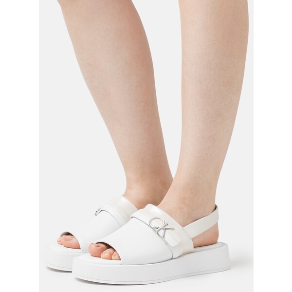 Calvin Klein DRESS Sandały na platformie white/ecru 6CA11A0BD-A11