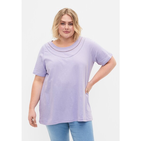 Zizzi T-shirt basic lavender Z1721D113-I11