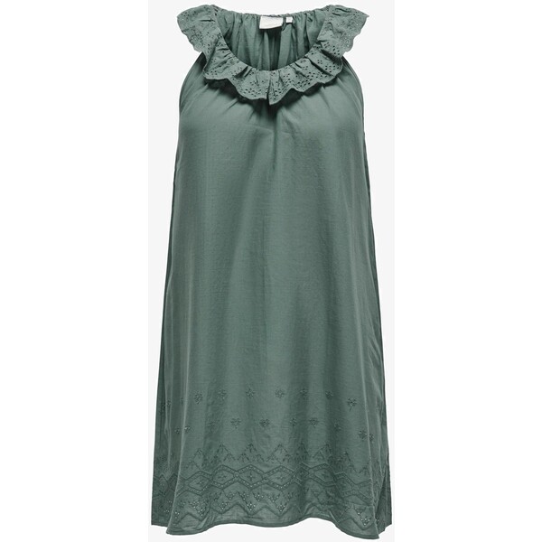 ONLY Carmakoma ÄRMELLOSES Sukienka letnia balsam green ONA21C0T6-N11