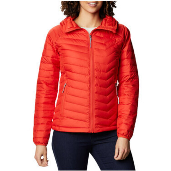 Kurtka outdoor Columbia Wm Powder Lite Hooded Jacket Czerwony Regular Fit