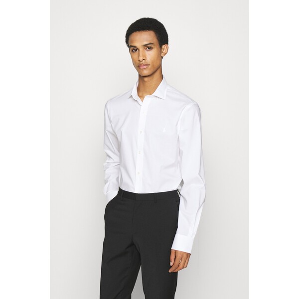 Polo Ralph Lauren SLIM FIT POPLIN SHIRT Koszula biznesowa white PO222D0S2-A11