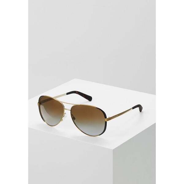 Michael Kors CHELSEA Okulary przeciwsłoneczne gold/dark chocolate brown 1MI51E01L-F11
