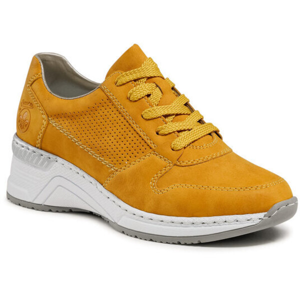 Rieker Sneakersy N4317-68 Żółty