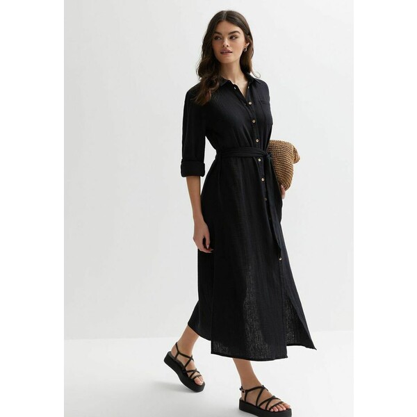 New Look Sukienka koszulowa black NL021C1PP-Q11