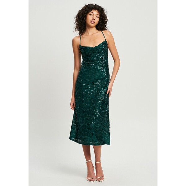 CHANCERY DION Sukienka koktajlowa emerald sequins CFZ21C04K-M11