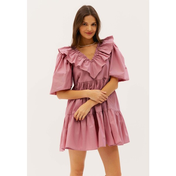 BIZUU LYNETTE Sukienka letnia pink BNS21C01Q-J11