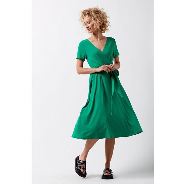 CLICK Sukienka letnia sukienka Zielony Regular Fit