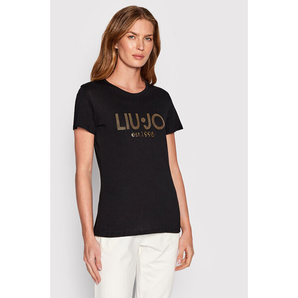 Liu Jo T-Shirt WF2303 J6308 Czarny Regular Fit