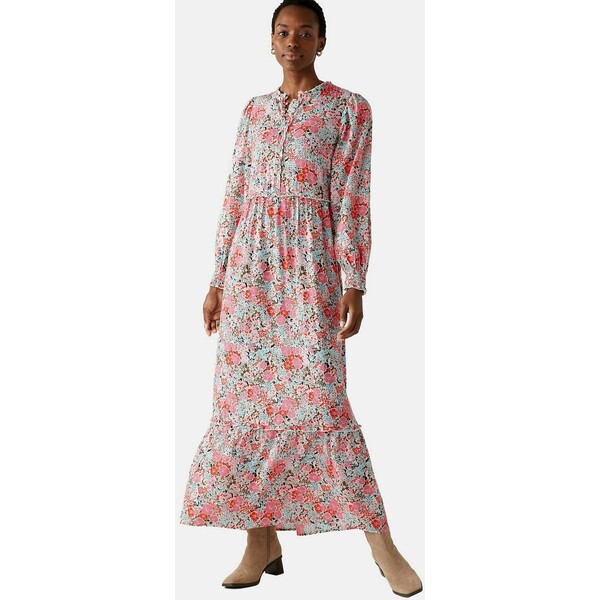 Marks & Spencer FLORAL Długa sukienka multi QM421C0G6-T11