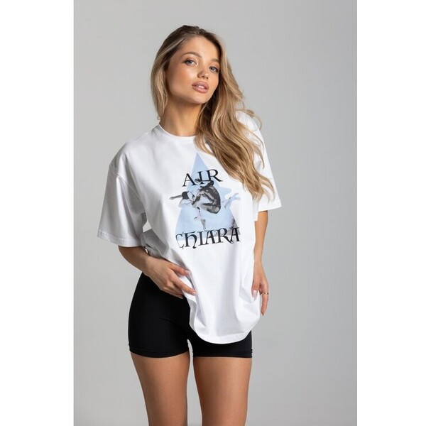 Chiara Wear T-Shirt AIR Biały Oversize