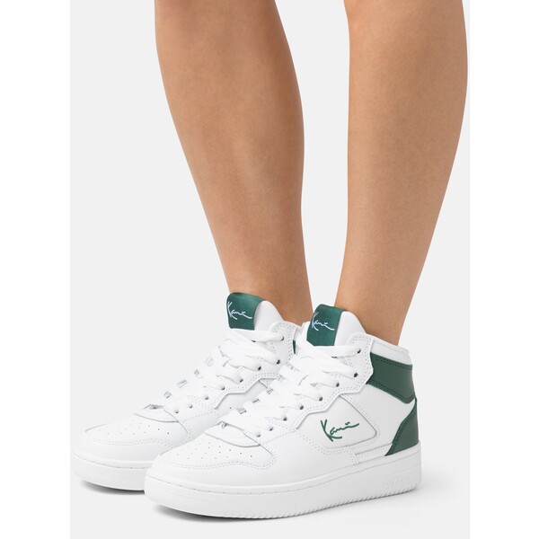 Karl Kani Sneakersy wysokie white/dark green KK111A030-A11
