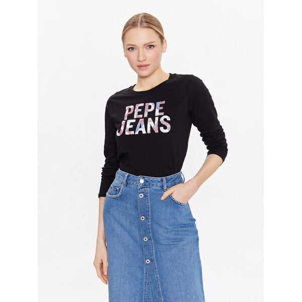 Pepe Jeans T-Shirt Luna PL505394 Czarny Regular Fit