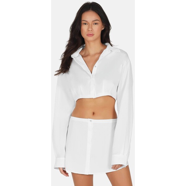 OW Collection Elle Crop Shirt Koszula white OW021E00L-A11