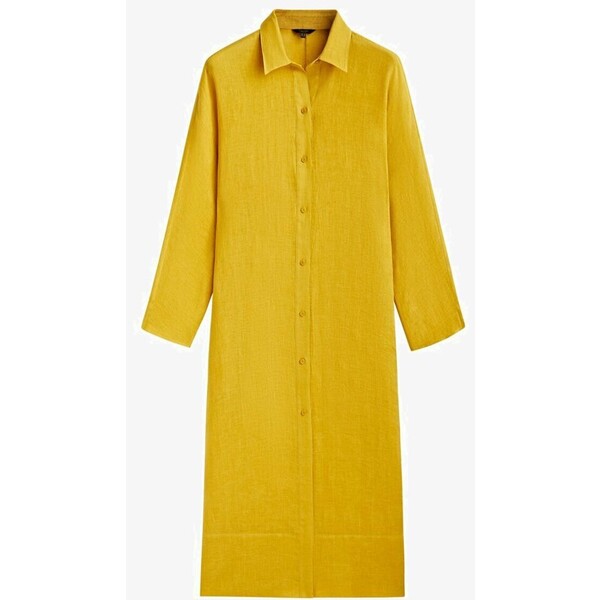 Massimo Dutti OVERSIZE Koszula mustard yellow M3I21C0UV-E11