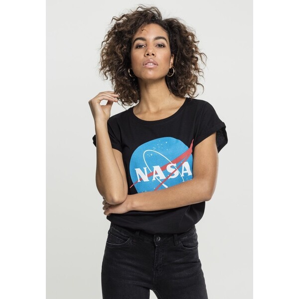 Mister Tee NASA INSIGNIA TEE T-shirt z nadrukiem black MEJ21D00G-Q11