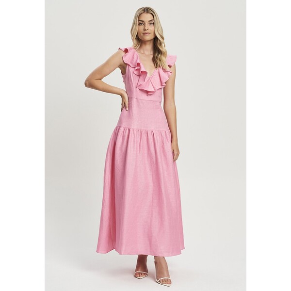 CHANCERY BLOOMSBURY Długa sukienka bubble gum pink CFZ21C08G-J11