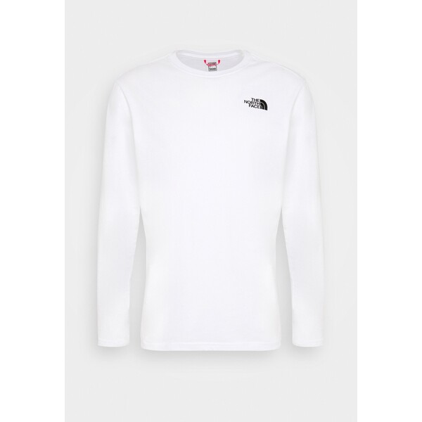 The North Face BOX TEE Bluzka z długim rękawem white TH342D03S-A11