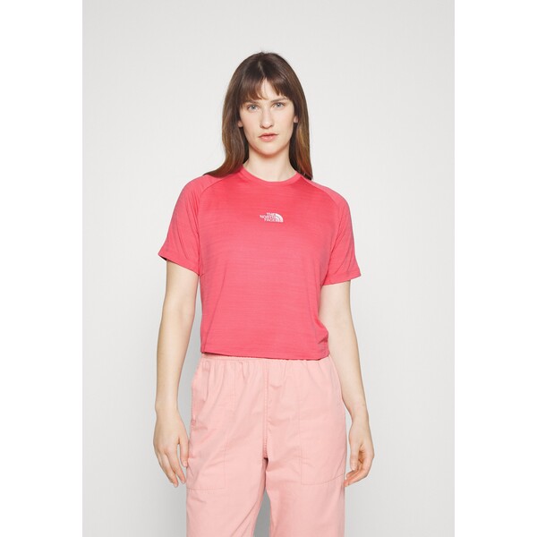 The North Face SAIPAL CIRCULAR TEE T-shirt basic cosmo pink/cosmo pink TH341D060-J11