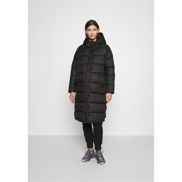 ONLY MATERNITY OLMCAMMIE LONG QUILTED COAT Płaszcz zimowy black ON329M00F-Q11