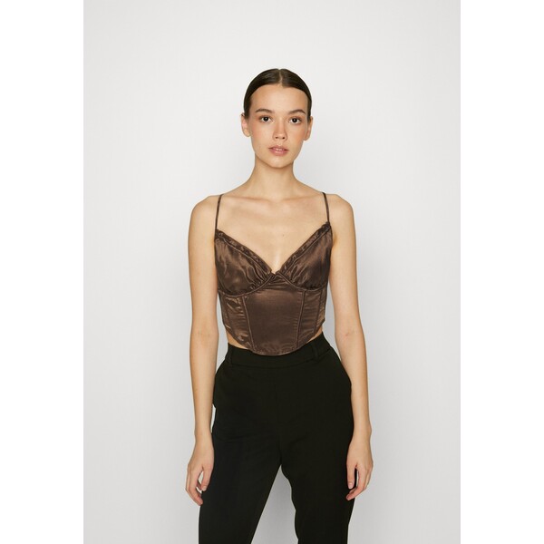 BDG Urban Outfitters CORSET Top chocolate QX721E01M-O11