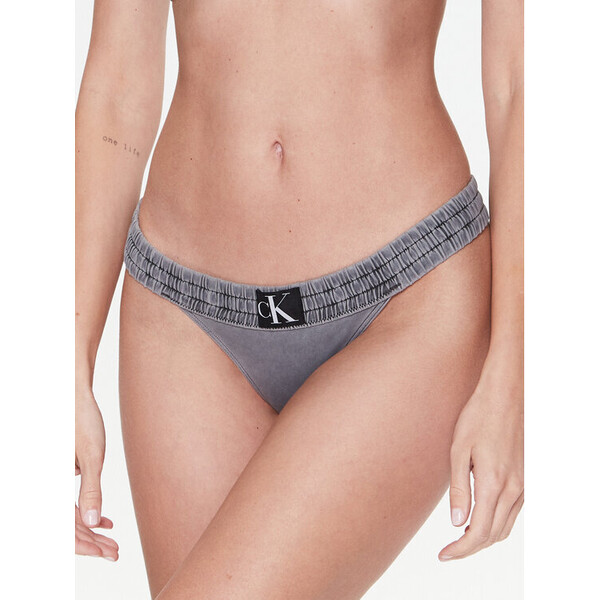 Calvin Klein Swimwear Dół od bikini KW0KW02065 Szary