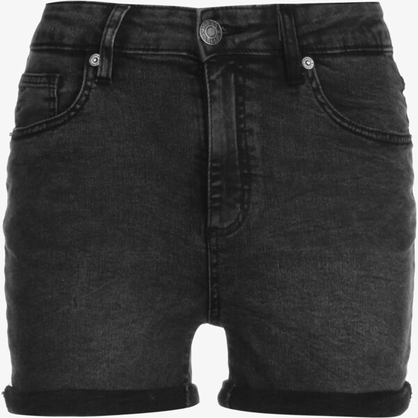 Urban Classics LADIES 5 POCKET SHORTS Szorty jeansowe black stone washed UR621S01A-Q11