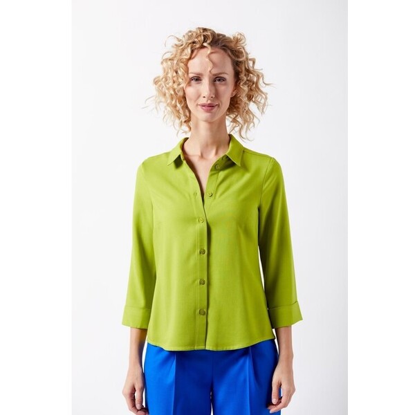 Bluzka CLICK Zielony Casual Fit