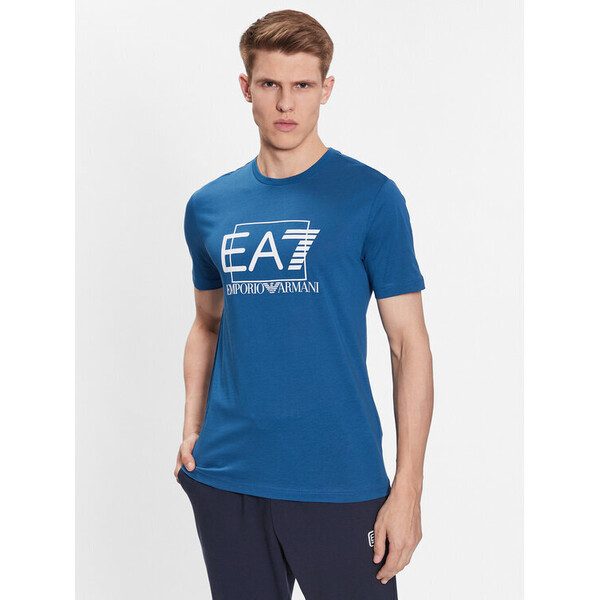 EA7 Emporio Armani T-Shirt 3RPT81 PJM9Z 1534 Niebieski Regular Fit