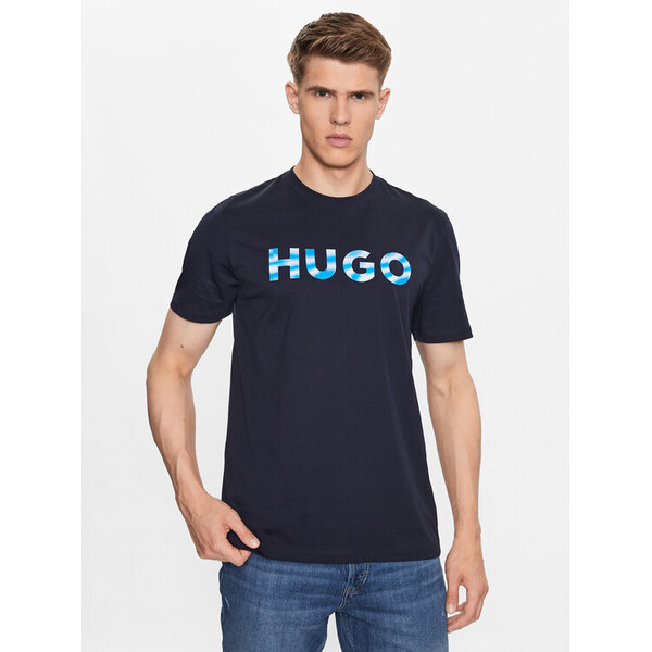 Hugo T-Shirt 50489662 Niebieski Regular Fit