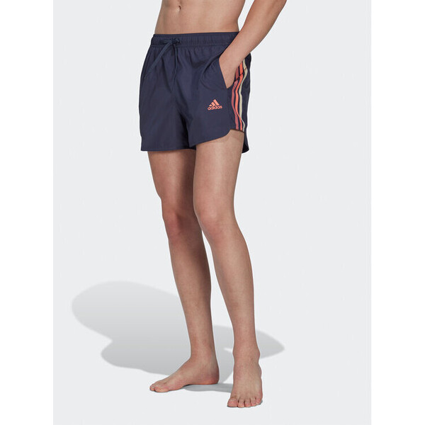 adidas Szorty kąpielowe Very Short Length Retro Split Swim Shorts HT4348 Niebieski Regular Fit