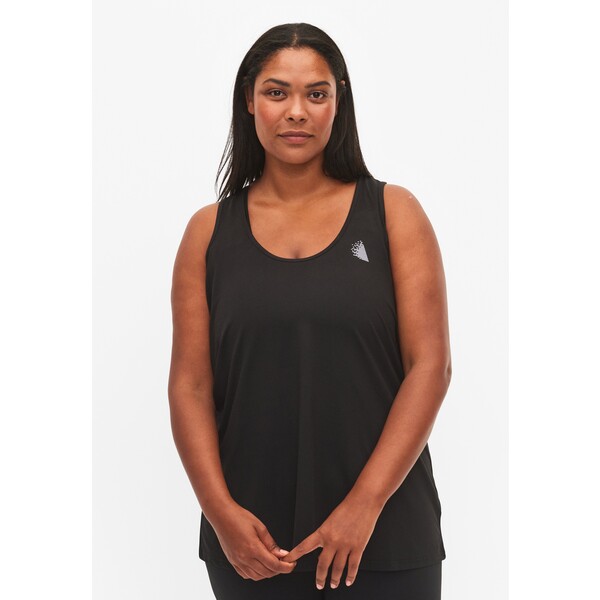 Active by Zizzi WORKOUT WITH RACER BACK Top black ACA21D05E-Q11