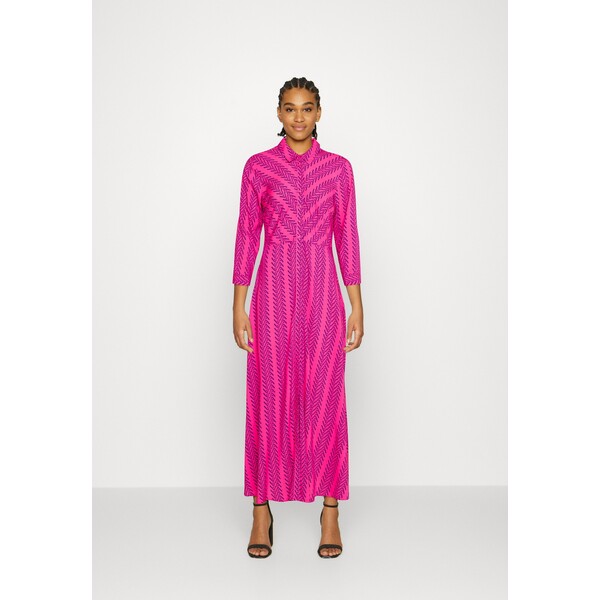 YAS YASSAVANNA 3/4 LONG DRESS Sukienka koszulowa beetroot purple Y0121C1T0-I12