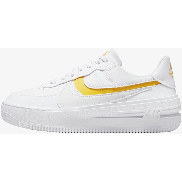 Nike Sportswear AF1 PLT.AF.ORM Sneakersy niskie white summit white white yellow ochre NI111A125-A13