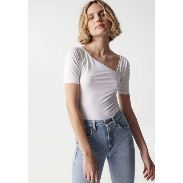 Salsa Jeans T-shirt basic weiß SZ021D04G-A12
