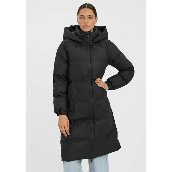 Vero Moda VMNOE LONG COATED BOOS Płaszcz zimowy black VE121U0QE-Q11