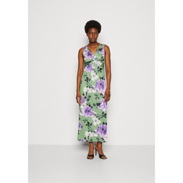 Anna Field Sukienka z dżerseju green/purple/white AN621C1IH-M11