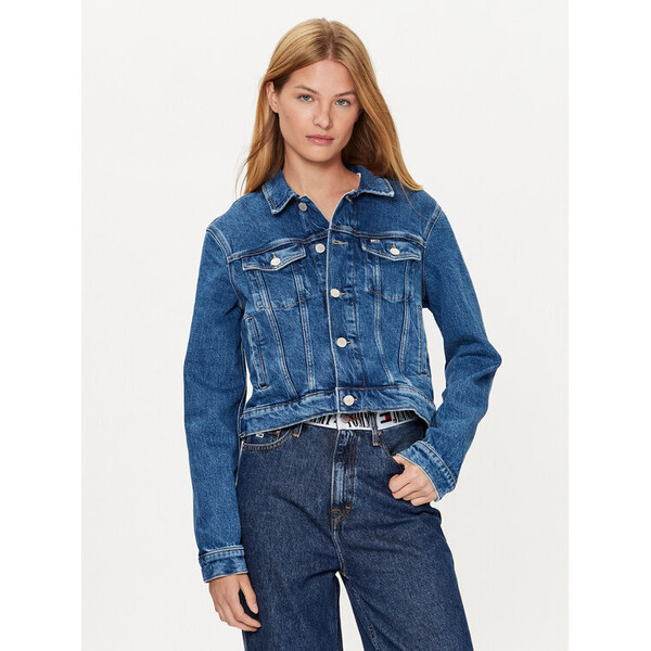 Tommy Jeans Kurtka jeansowa DW0DW16055 Niebieski Slim Fit
