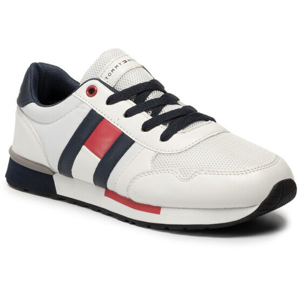 Tommy Hilfiger Sneakersy Low Cut Lace-Up Sneaker T3B4-30483-0733 Biały