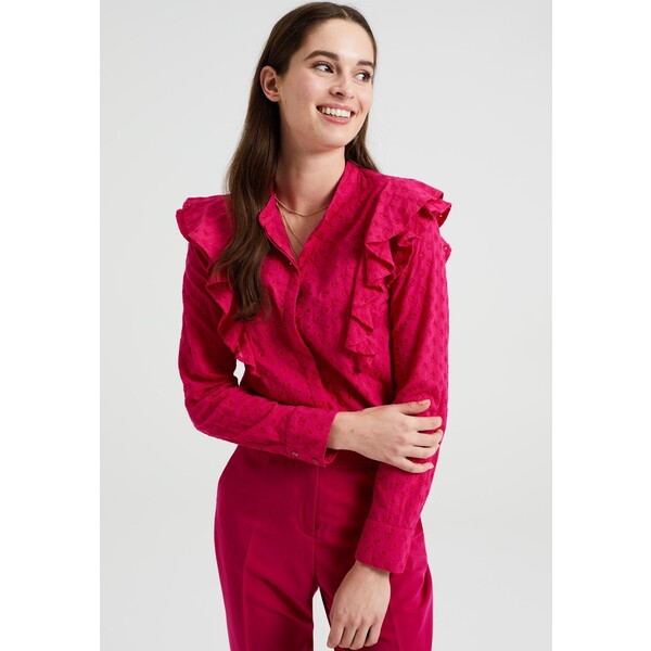 WE Fashion MET BRODERIE ANGLAISE Koszula pink WF521E0EP-J11