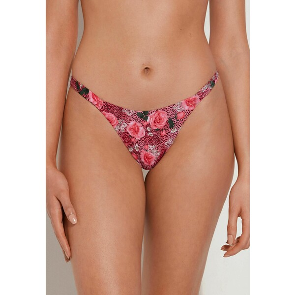 Tezenis WILD ROSES BRAZILIAN Dół od bikini blumen wild pink print TEG81I07L-J11