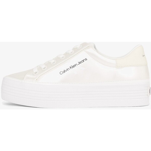Calvin Klein Jeans VULC FLATFORM NY PEARL WN Sneakersy niskie pearlized bright white C1811A0DG-D11