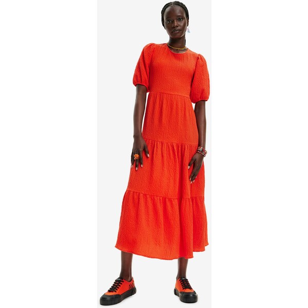 Desigual STRETCHPORT Sukienka letnia orange DE121C15L-H11