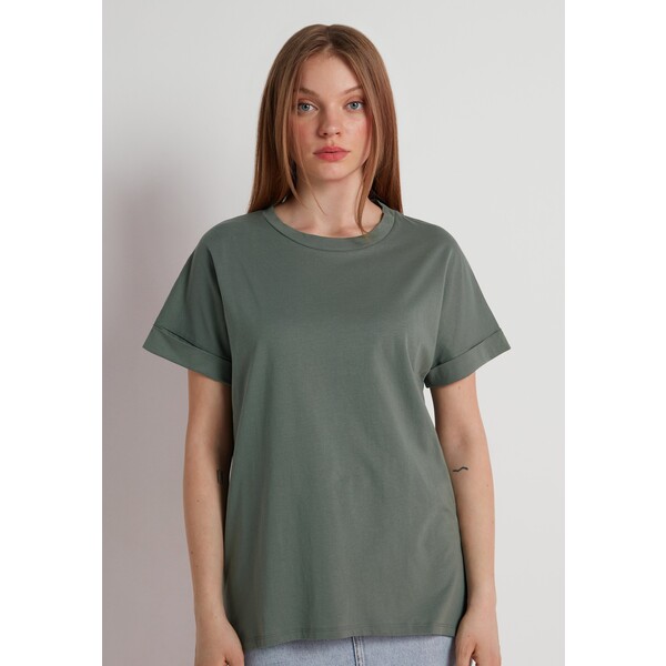 Tezenis MIT KIMONO-AUFSCHLAG T-shirt basic grün soft green TEG21D03B-M14