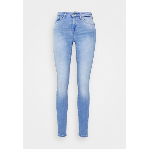 ONLY ONLPOWER LIFE MID PUSH UP Jeansy Skinny Fit special bright blue denim ON321N1TV-K11