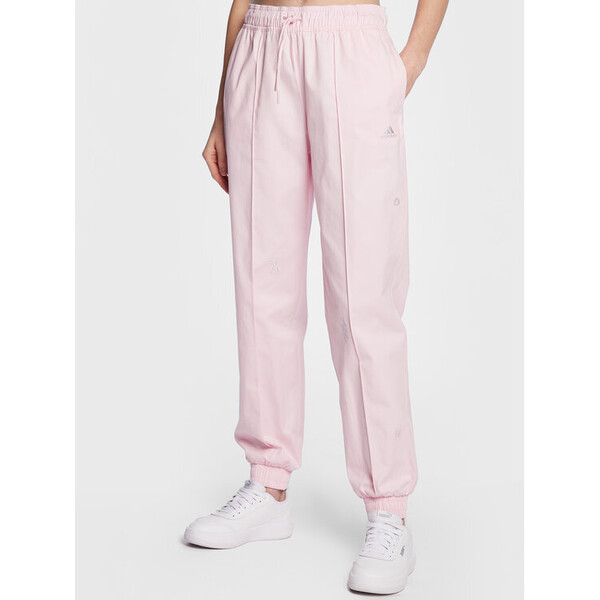adidas Spodnie dresowe Loose Trousers with Healing Crystals-Inspired Graphics IC0795 Różowy Loose Fit